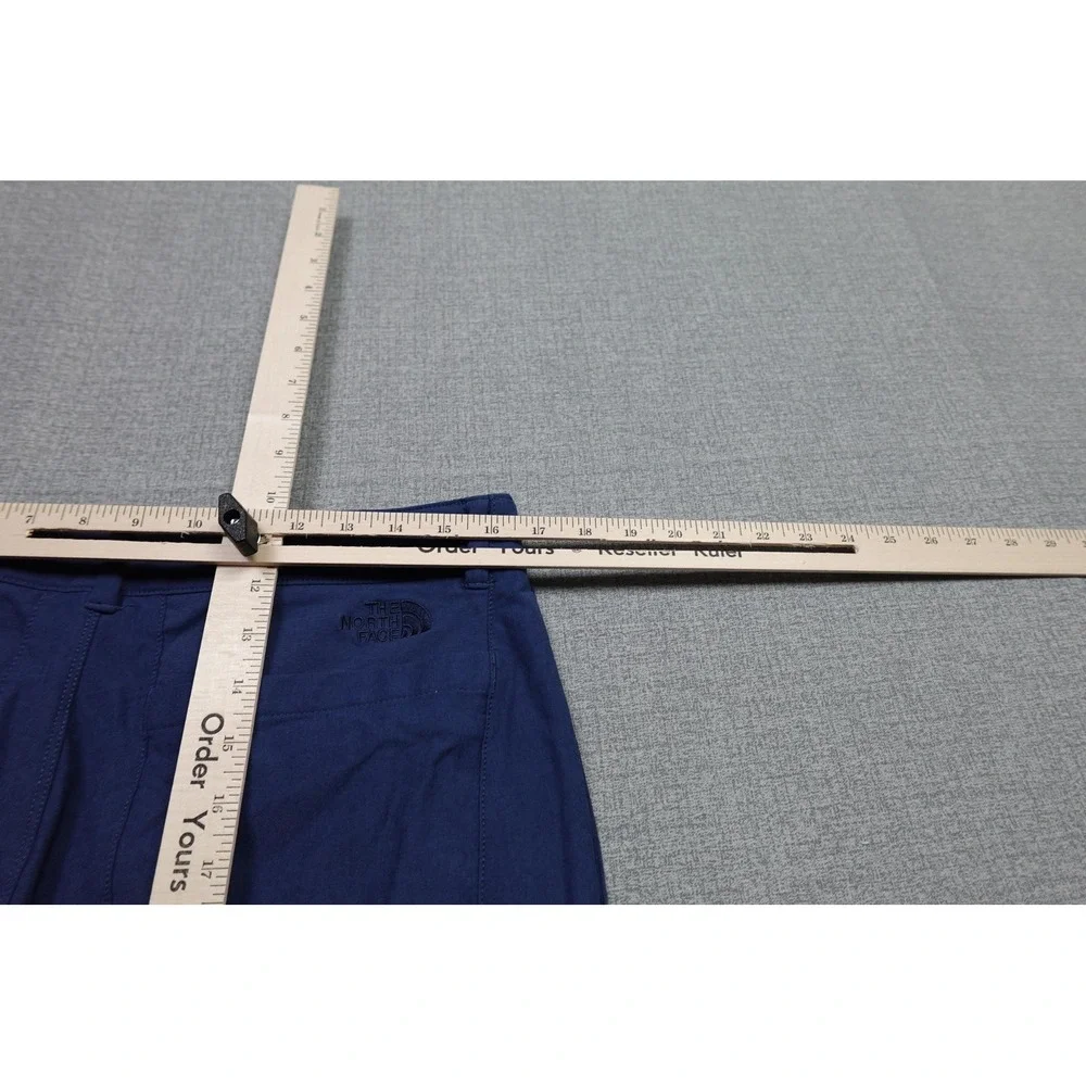 The North Face Pants Mens 34x30 Blue Woven Hiking UPF 40 Zip Pocket Climbing